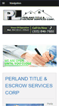 Mobile Screenshot of perlandtitle.com